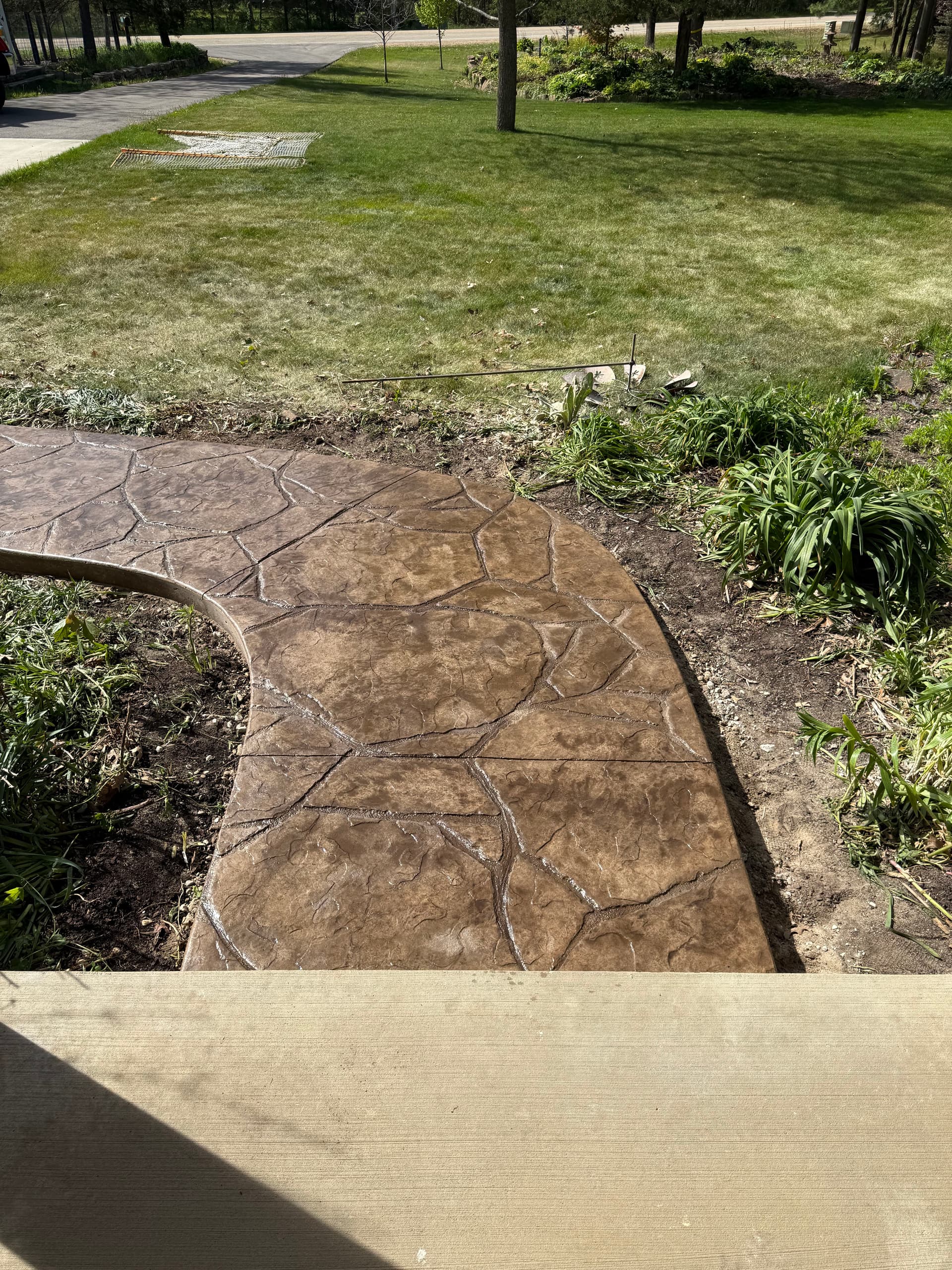 Gallery photos for Custom Stamped Concrete Walkway in Mazomanie, WI: Image #1